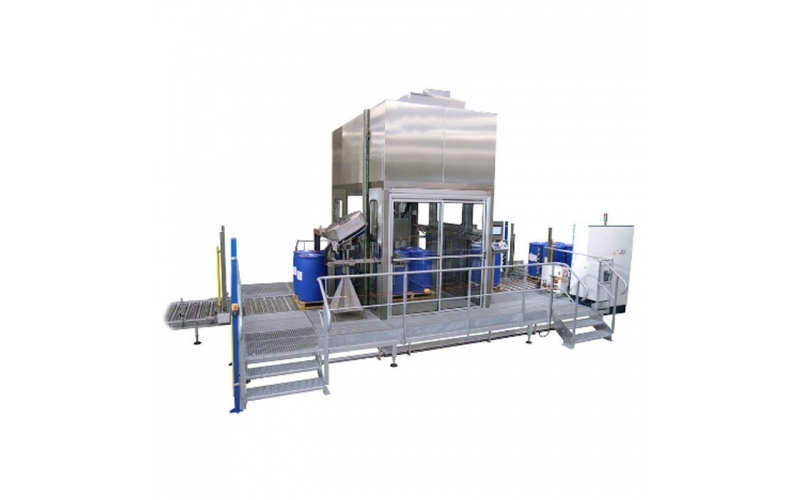 精細(xì)化工 視覺對(duì)口托盤/IBC 自動(dòng)灌裝機(jī)