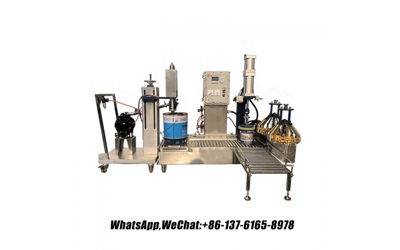 帶冠蓋的油漆涂層自動(dòng)桶裝機(jī)2