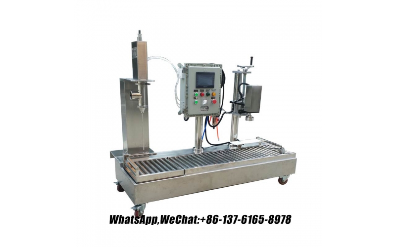 用于油漆、化學品和潤滑劑的高精度加侖灌裝機半自動 18L 桶灌裝機 5 加侖桶 2